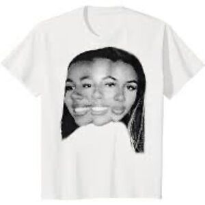 Mariah the Scientist Triple Face Graphic Tee - White size Medium